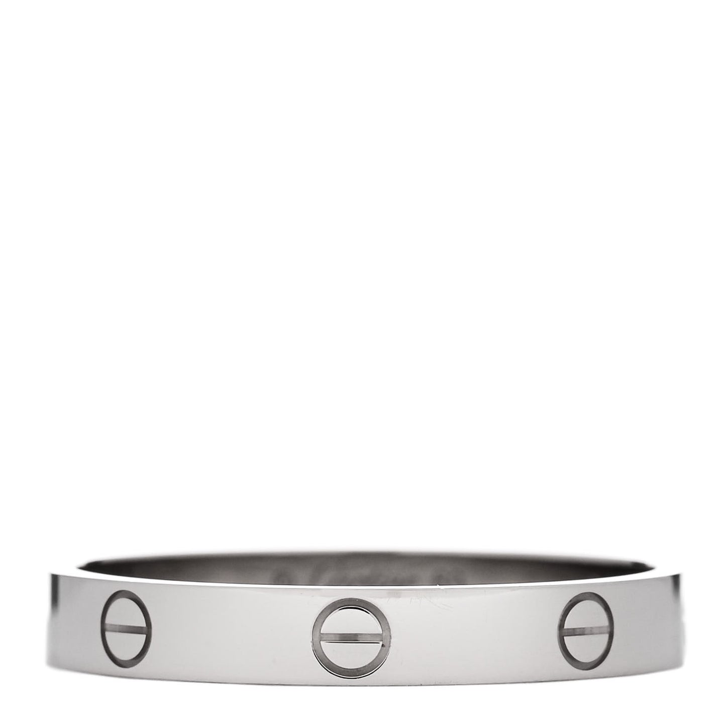 18K White Gold 3.5mm LOVE Wedding Band Ring 69 12.75