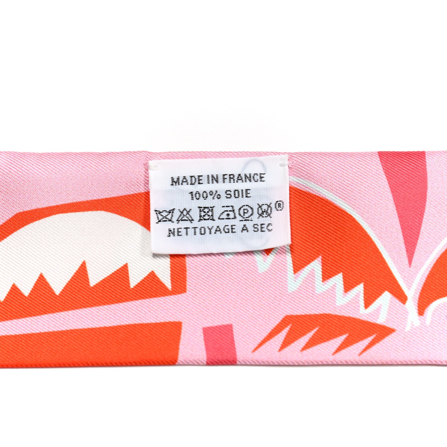 Hermes Silk Sea Surf and Fun Twilly Rose Vermillon Menthol 2 of 4