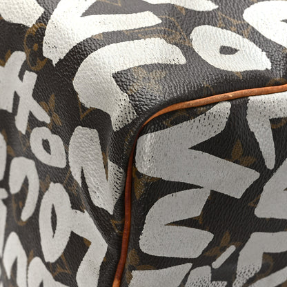 Louis Vuitton Monogram Graffiti Speedy 30 Silver 11 of 13