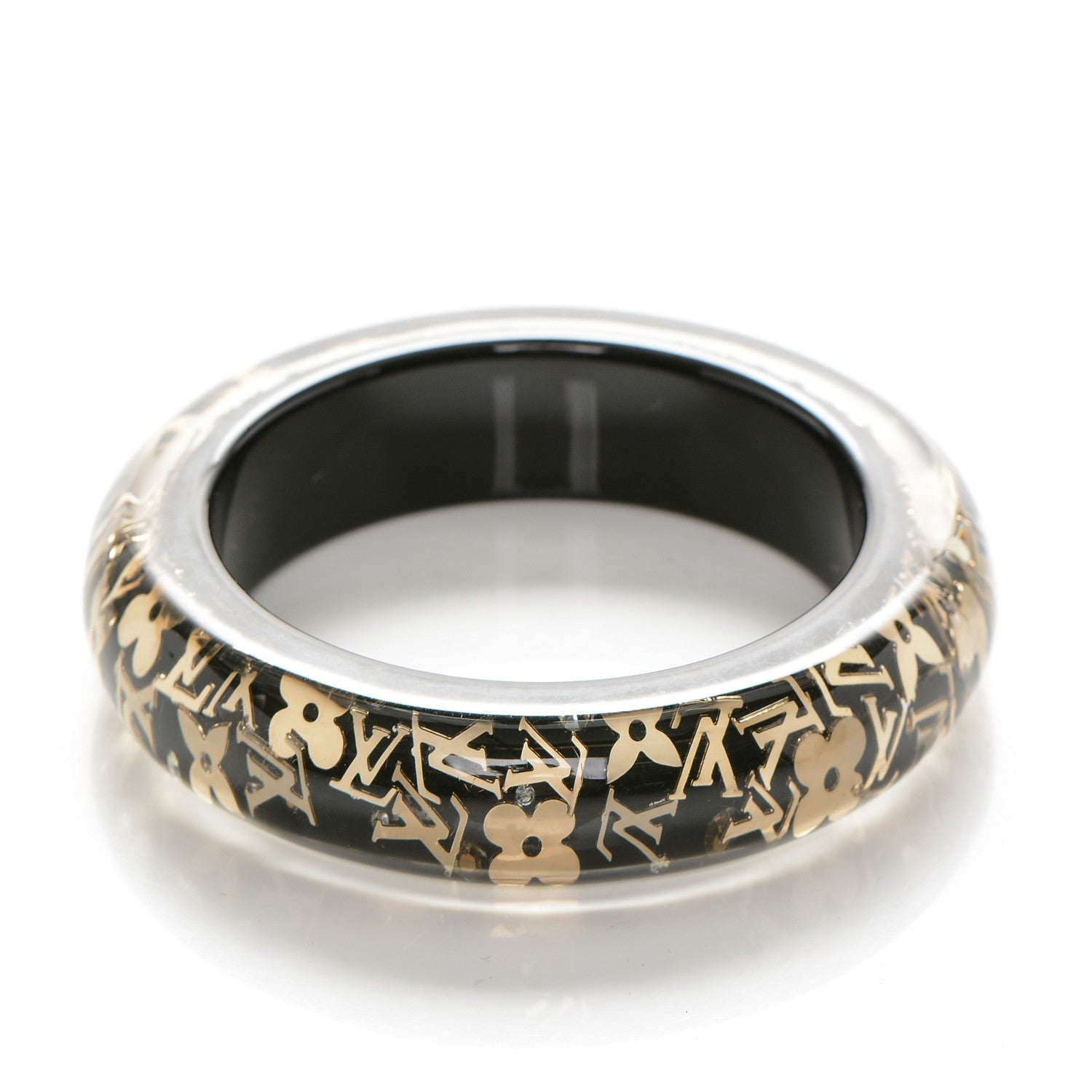 Louis Vuitton Resin Swarovski Medium Inclusion Bracelet GM Black 3 of 3