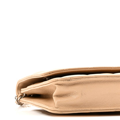 Chanel Caviar Quilted Wallet on Chain WOC Beige 10 of 11