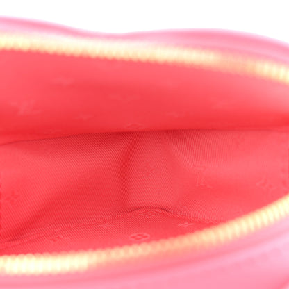Louis Vuitton Calfskin Embroidered Monogram Pop My Heart Bag Pouch Dragon Fruit Pink 5 of 10