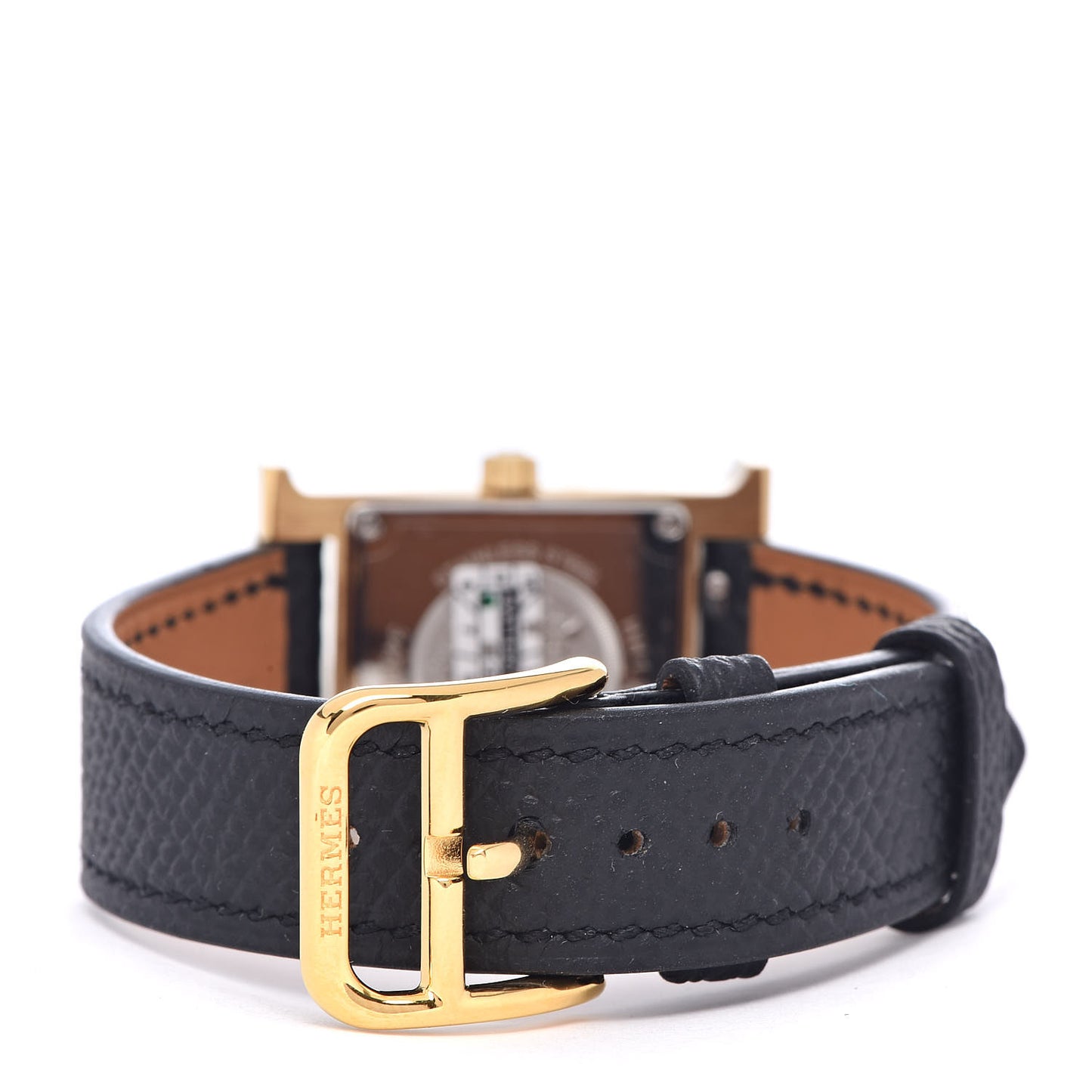 Stainless Steel Epsom 21mm Heure H Hour Quartz Watch Noir