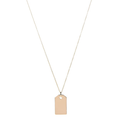 Tiffany 18K Yellow Gold Charms Price Tag Pendant Necklace 1 of 5