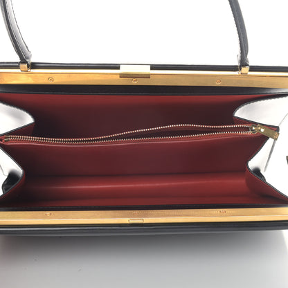 Celine Box Calfskin Medium Clasp Bag Black 4 of 10