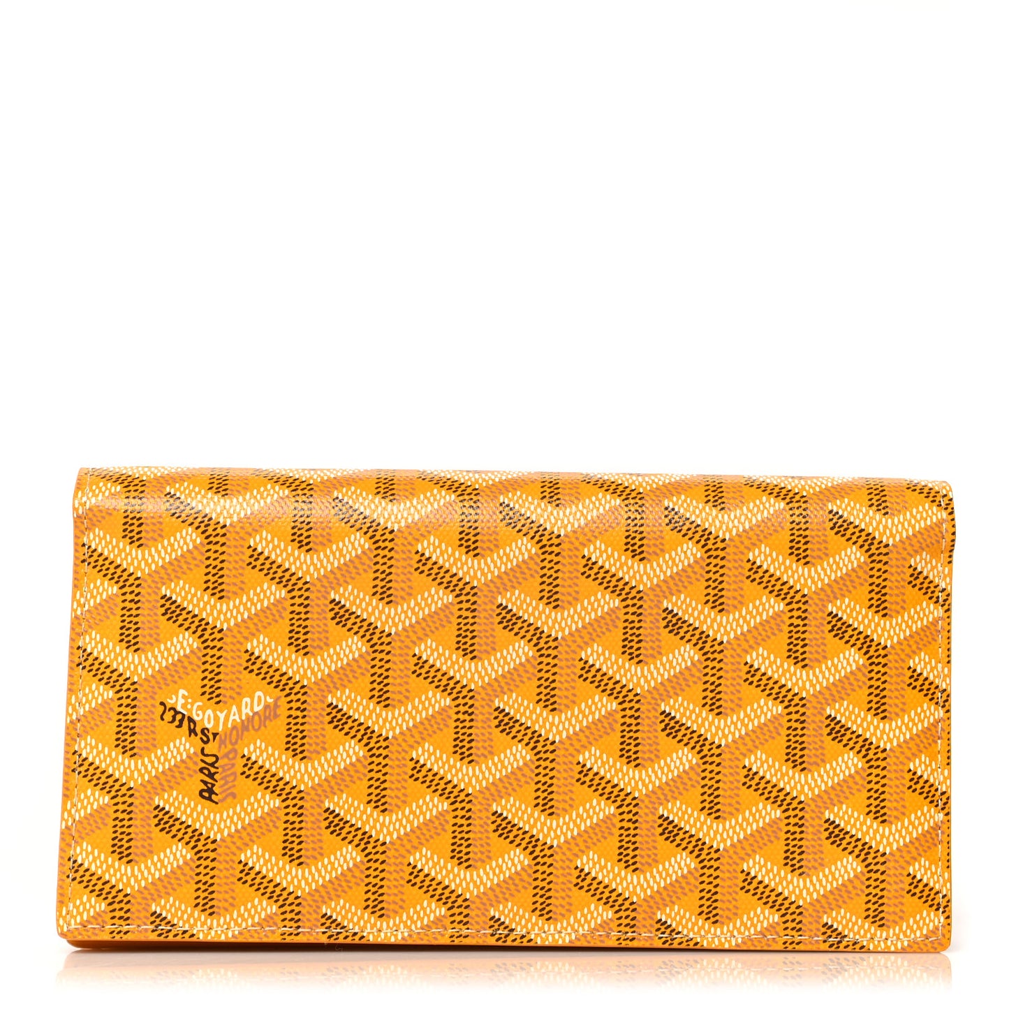 Goyardine Richelieu Wallet Yellow