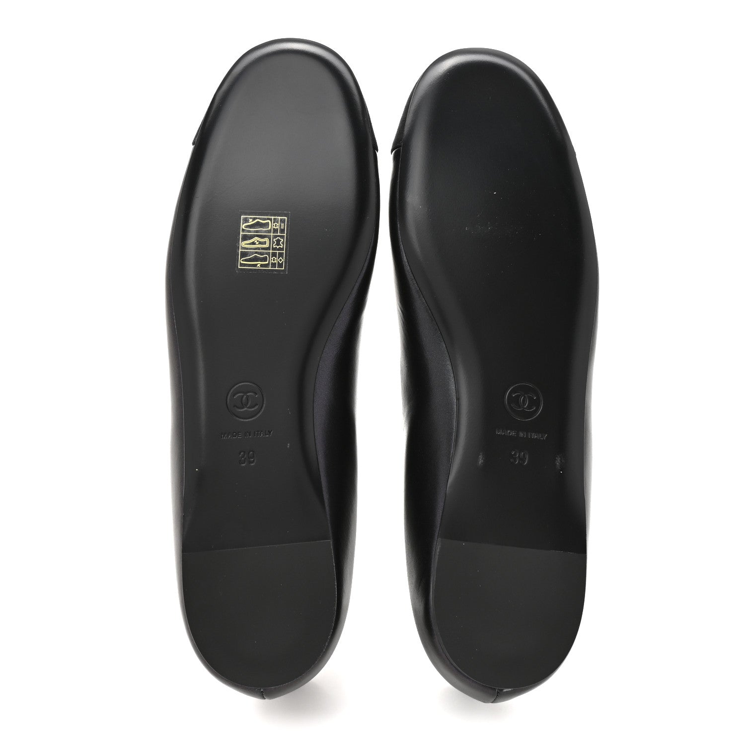 Chanel Lambskin Grosgrain Mary Jane Flats 39 Black 6 of 9