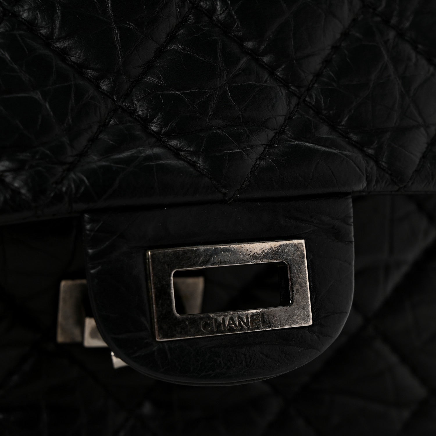Chanel Aged Calfskin Quilted 2.55 Reissue 226 Flap Black 12 of 12