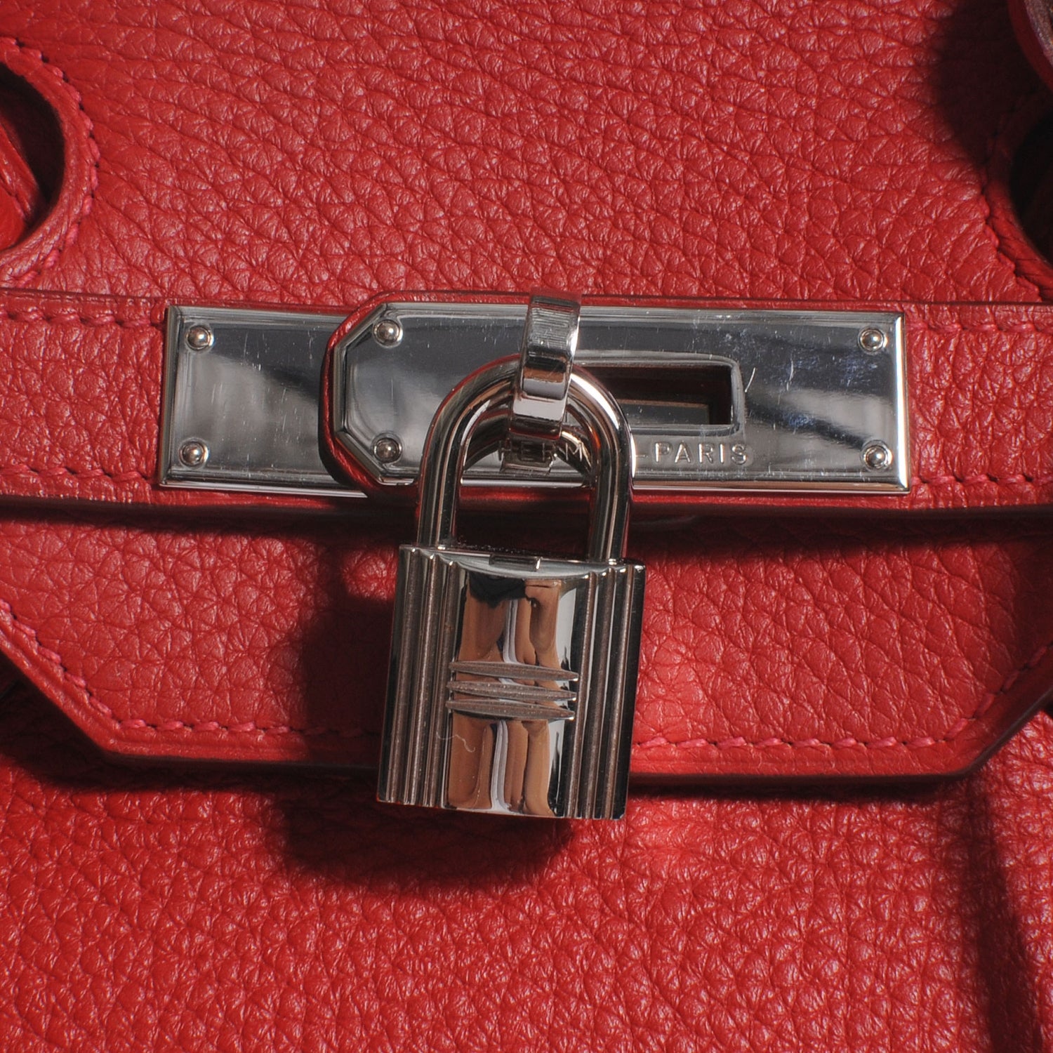 Hermes Taurillon Clemence Birkin 35 Rouge 7 of 12