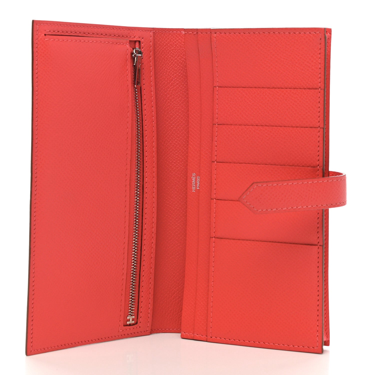 Hermes Epsom Bearn Gusset Wallet Rose Jaipur 5 of 8