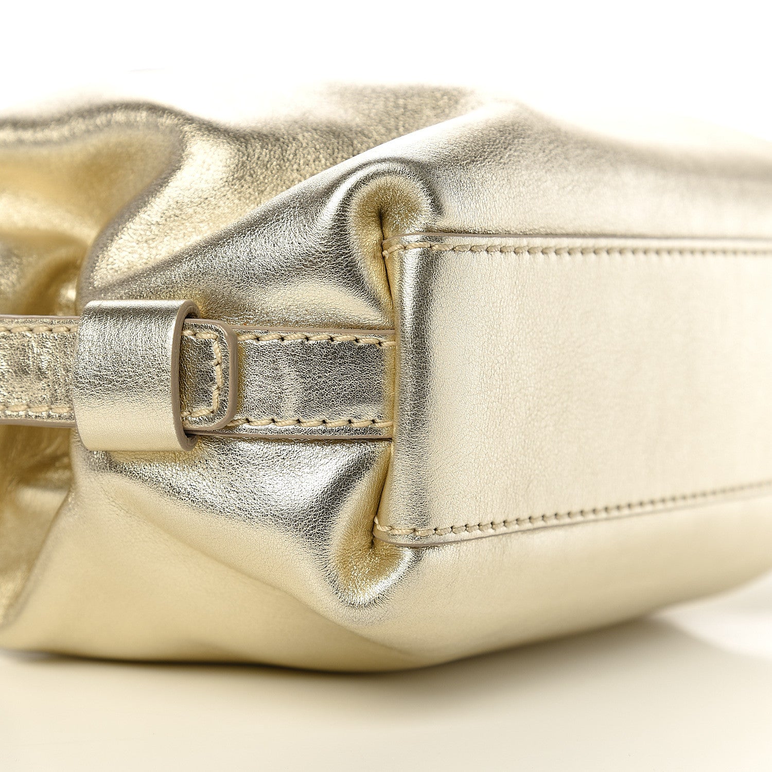 Givenchy Metallic Calfskin Micro Nightingale Gold 7 of 9