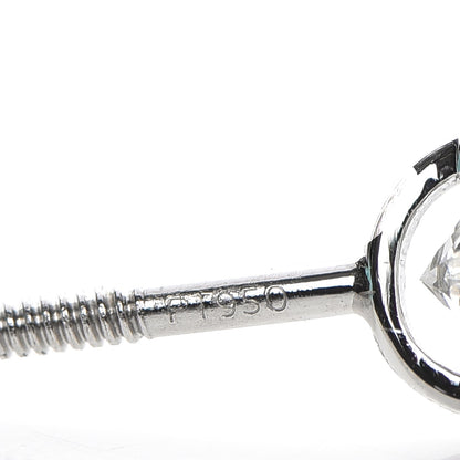 Tiffany Platinum Diamond .34ctw Elsa Peretti Diamonds By The Yard Earrings 3 of 7