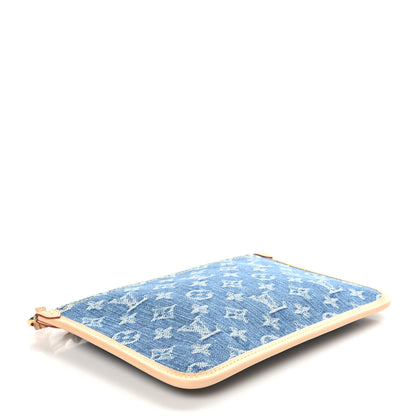 Louis Vuitton Denim Monogram Jacquard Neverfull MM GM Blue 4 of 7
