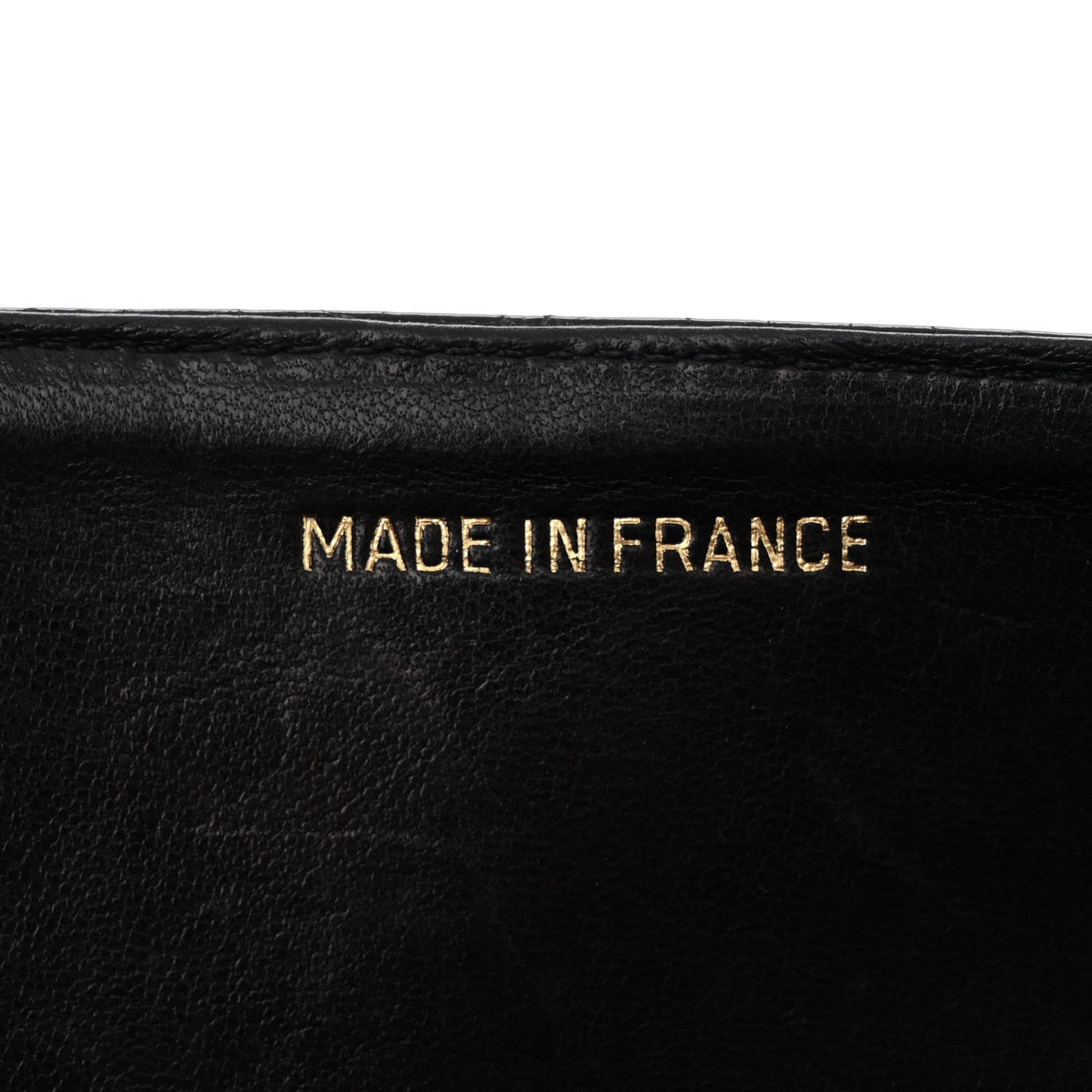 Alligator Small Double Flap Black