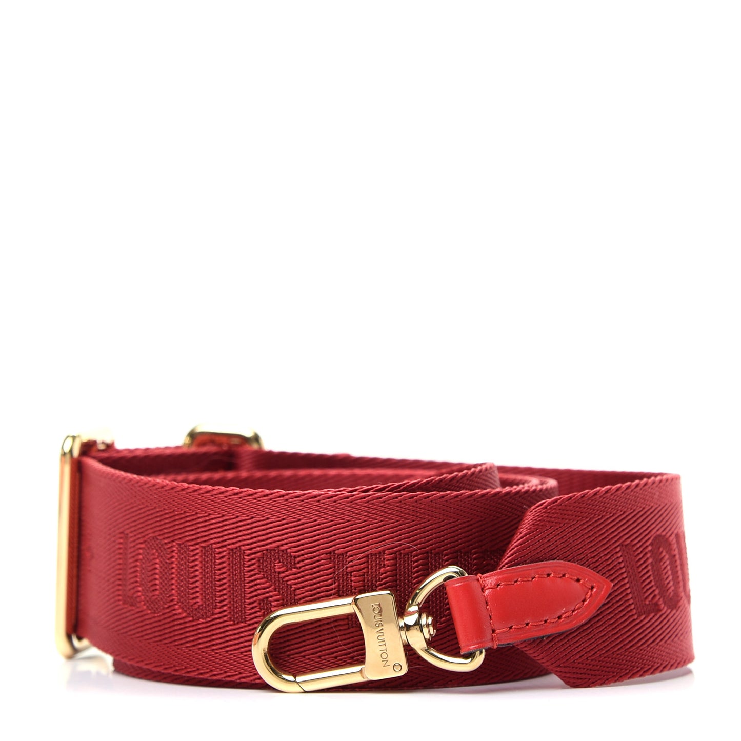 Monogram Denim Multi Pochette Accessories Shoulder Strap Red