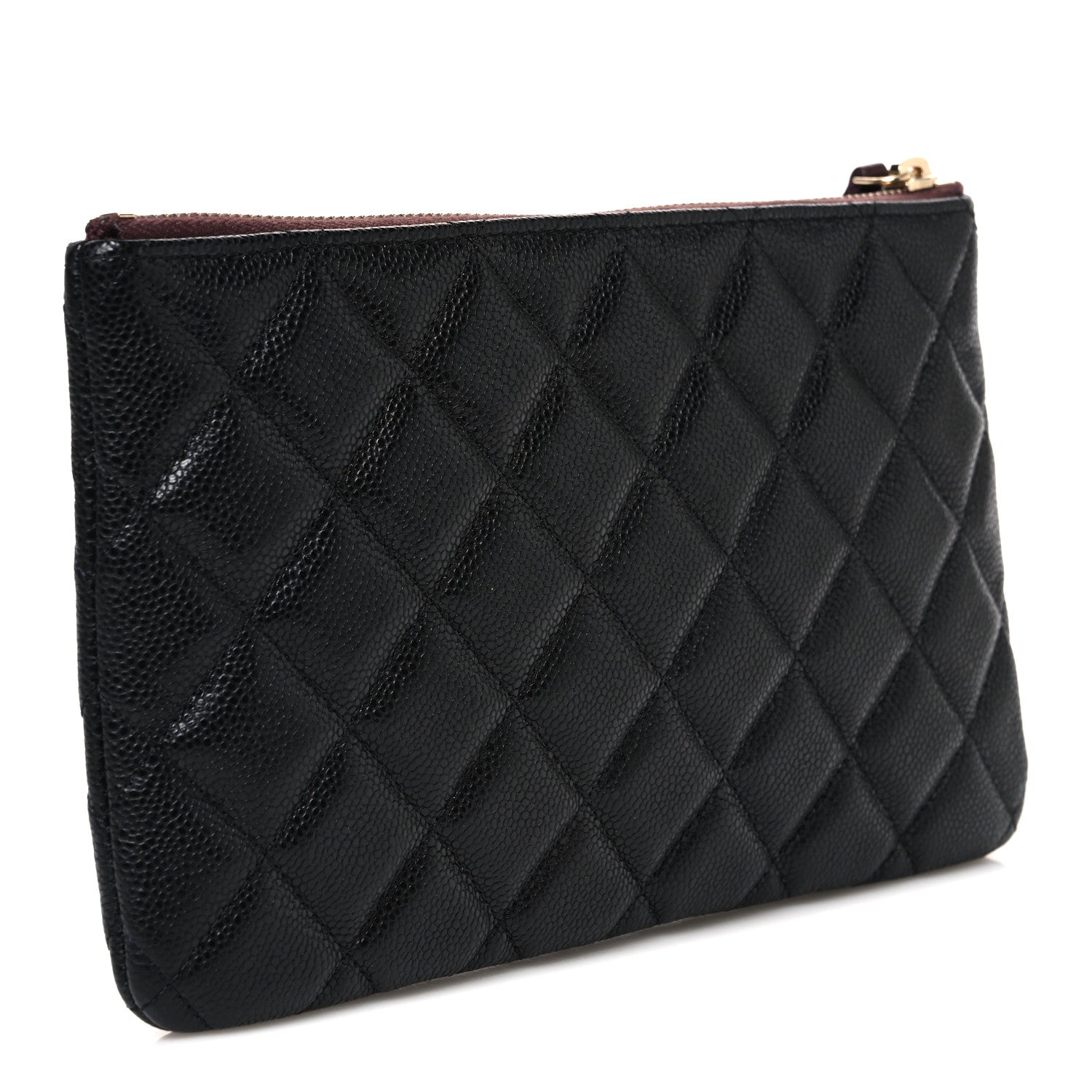 Chanel Caviar Quilted Cosmetic Case Black 3 of 7