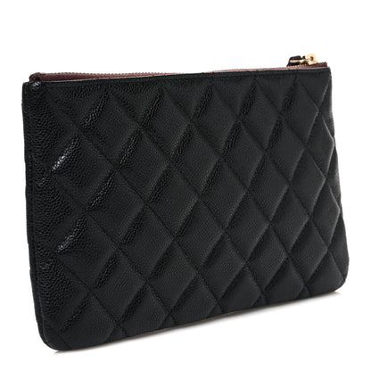 Chanel Caviar Quilted Cosmetic Case Black 3 of 7