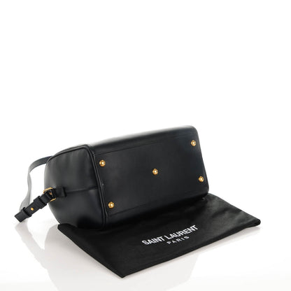 Saint Laurent Calfskin Classic Duffle 6 Blue 4 of 7