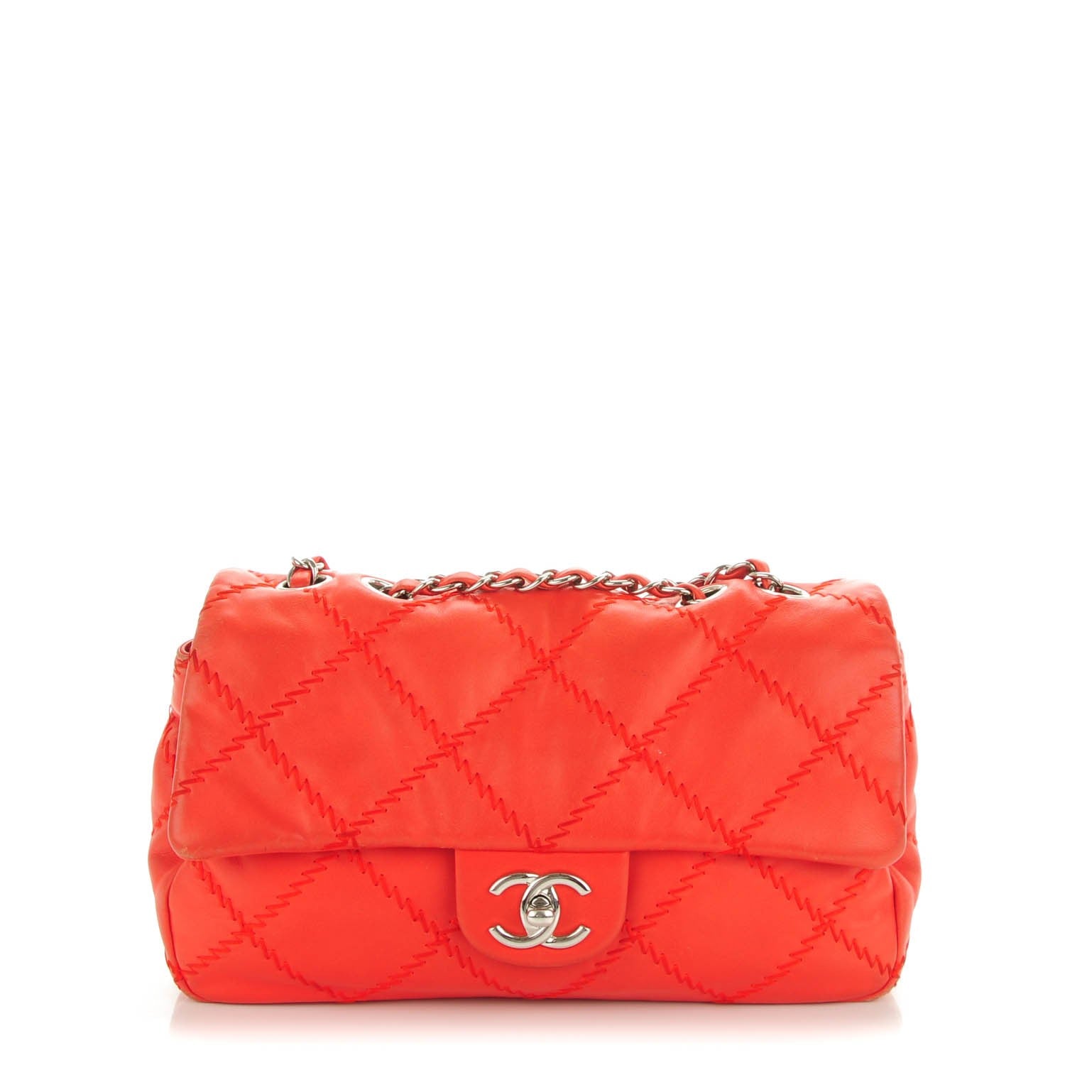 Chanel Calfskin Ultimate Stitch Flap Red 1 of 7