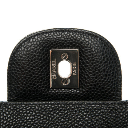 Chanel Caviar Quilted Jumbo Single Flap Black 8 of 8