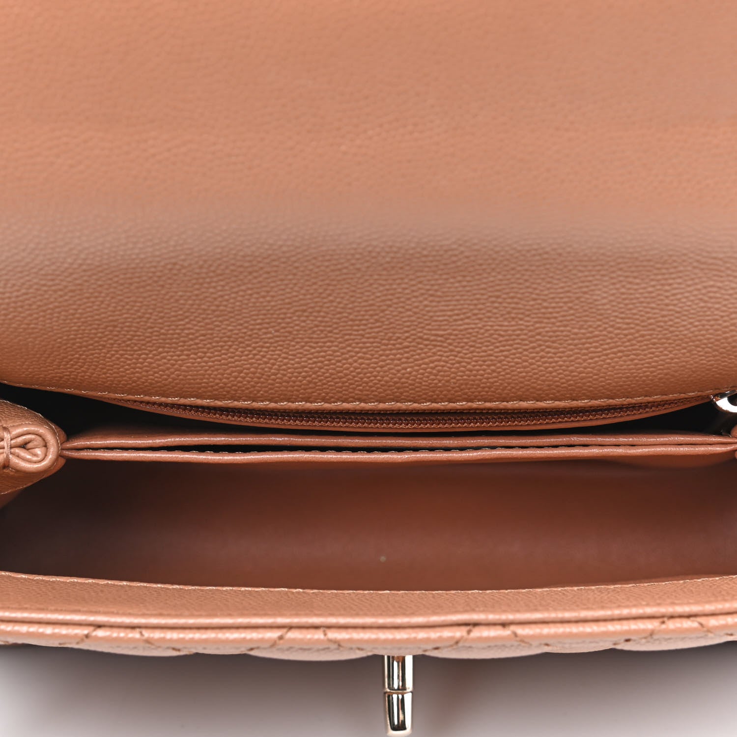 Chanel Caviar Quilted Mini Coco Handle Flap Brown 4 of 4