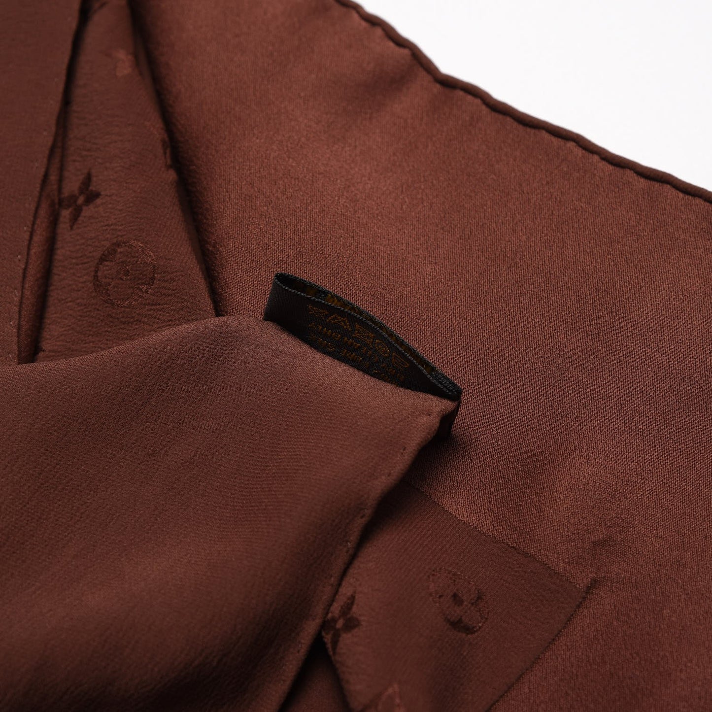 Silk Monogram Monaco Scarf Brown
