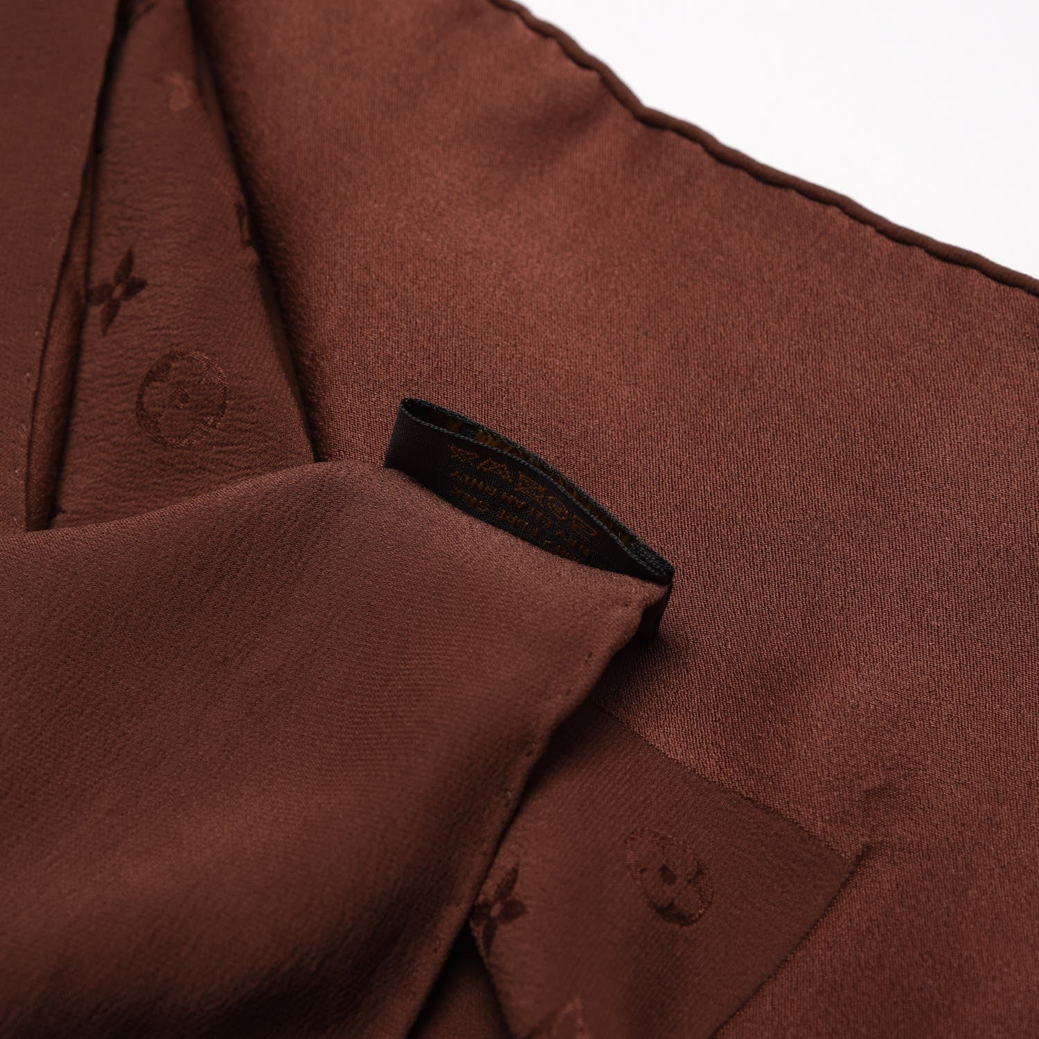Louis Vuitton Silk Monogram Monaco Scarf Brown 13 of 13