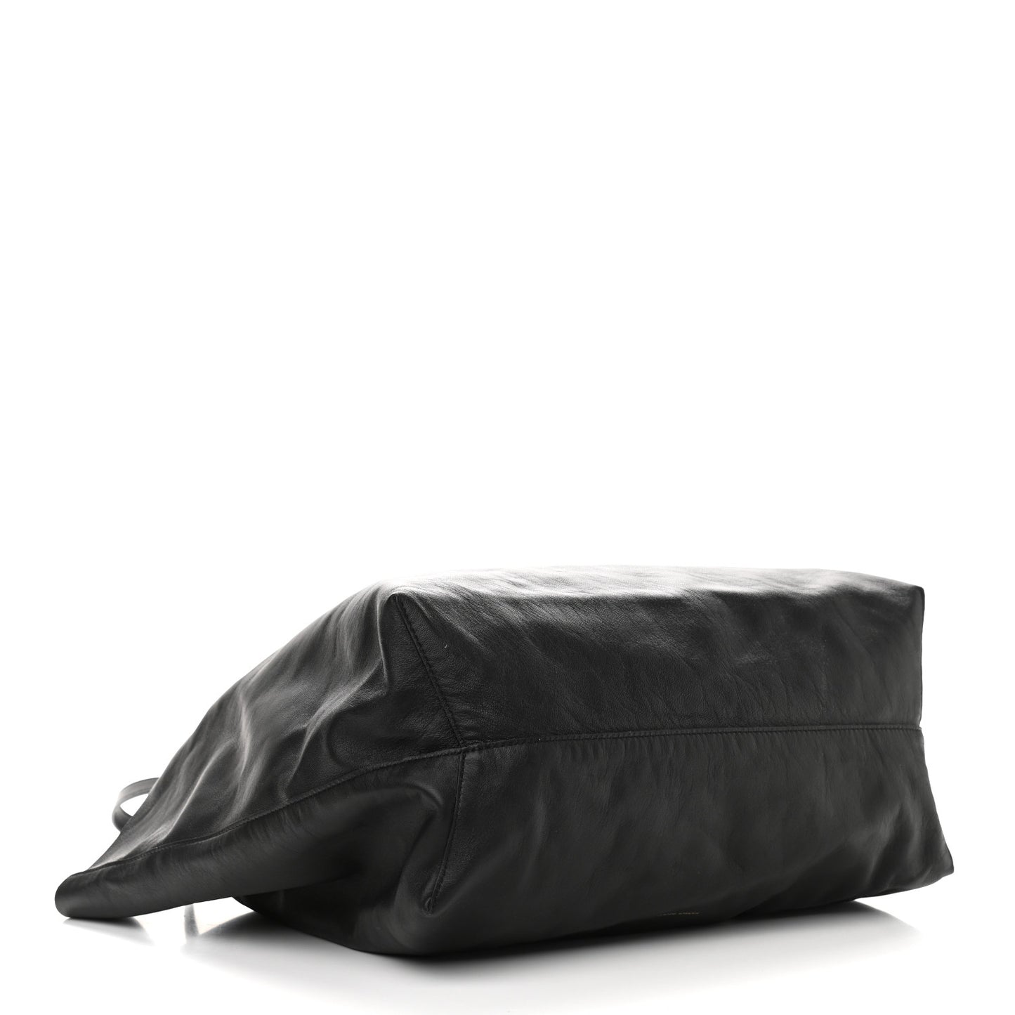Lambskin Oversized Tote Black