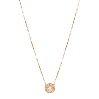 Cartier 18K Pink Gold Diamond .19ct D'Amour Pave Necklace 1 of 5