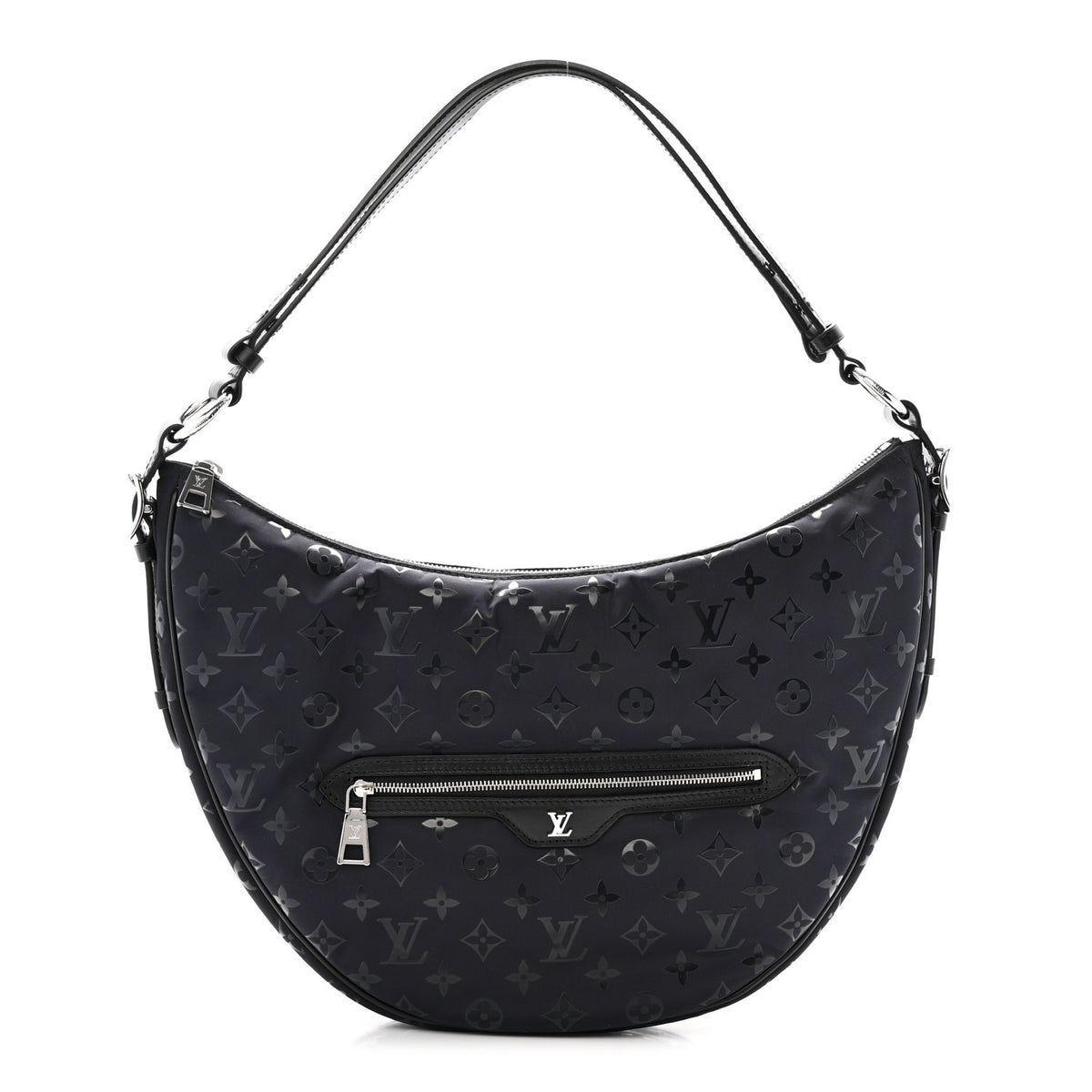 Louis Vuitton Nylon Monogram Loop Pocket Hobo Polar Night 1 of 11