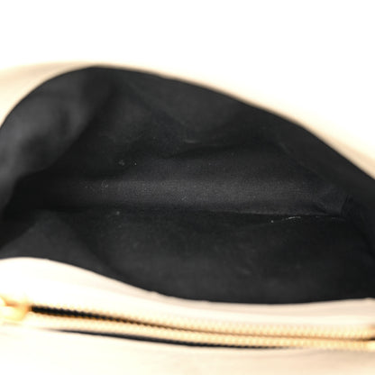Saint Laurent Sheepskin Matelasse Chevron Monogram Medium College Bag Crema Soft 5 of 13
