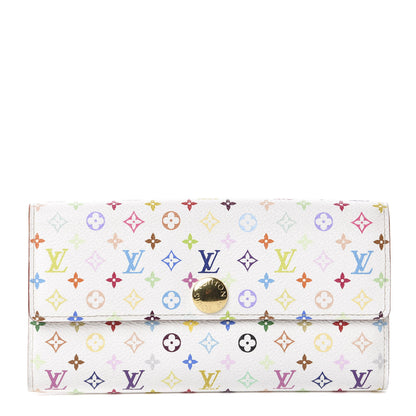 Louis Vuitton Monogram Multicolor Sarah Wallet White 1 of 5