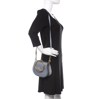 Chloe Calfskin Suede Small Nile Bracelet Bag Cloudy Blue 2 of 10