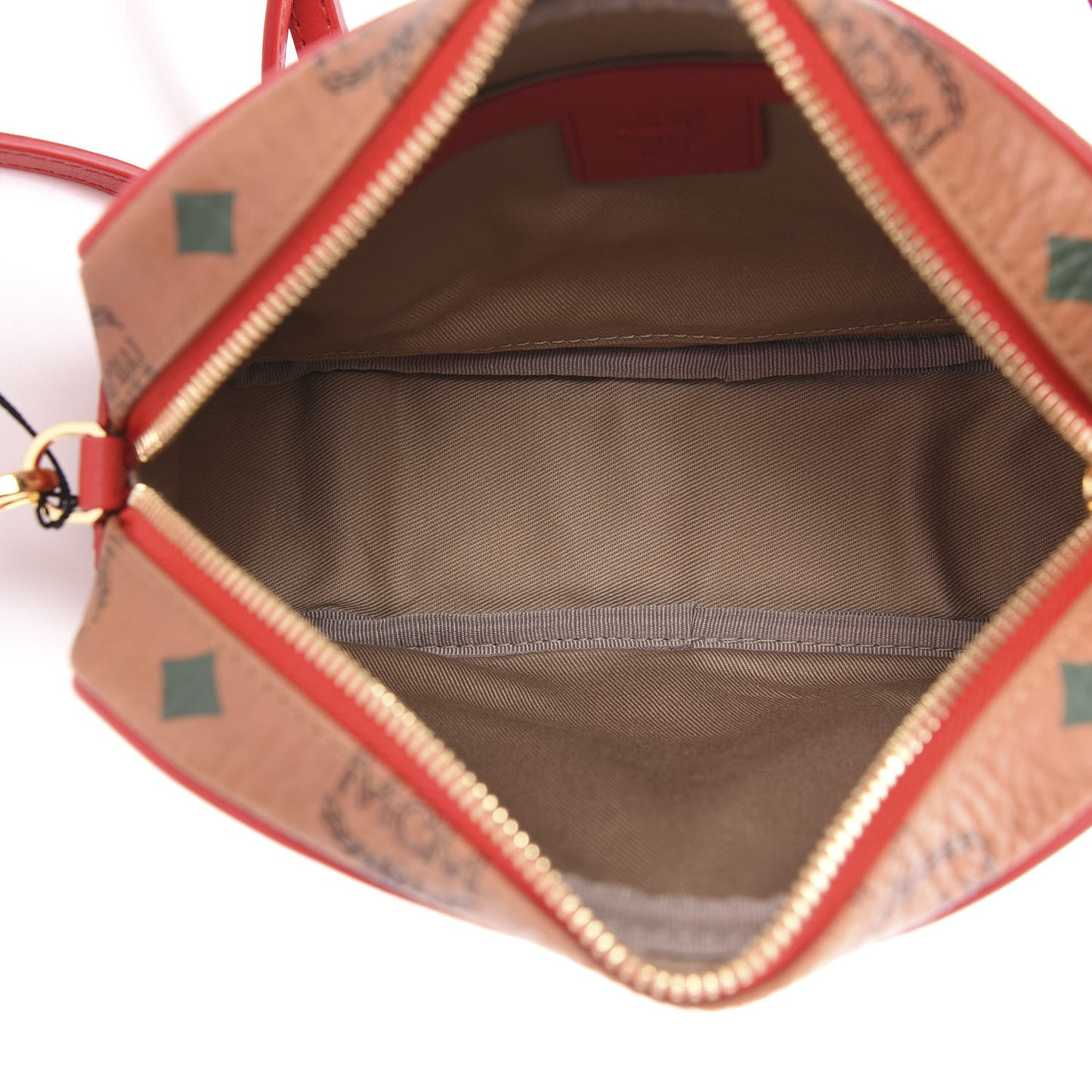 Skyoptic Visetos Spectrum Diamond Camera Bag Cognac Red