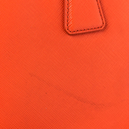 Prada Saffiano Lux Medium Double Zip Tote Papaya 15 of 16