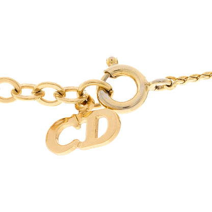 Christian Dior Metal CD Necklace Gold 5 of 6