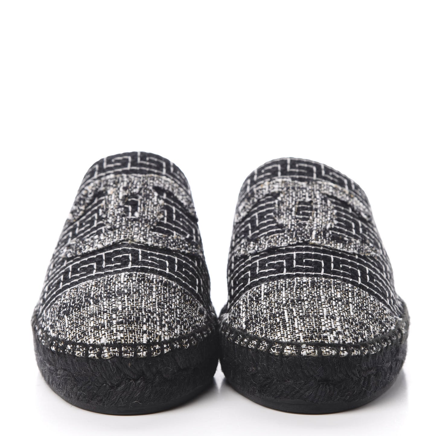 Tweed CC Espadrilles Mule 38 Black