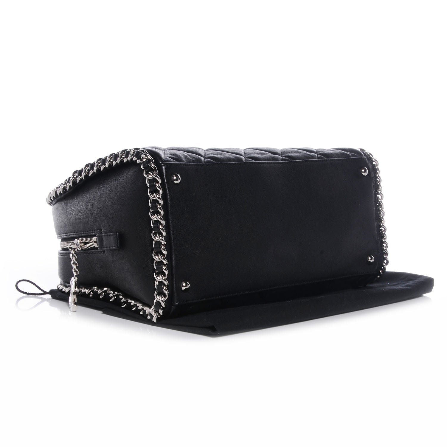 Chanel Calfskin Chain Around Bowler Black 4 of 8