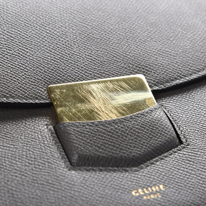 Celine Grained Calfskin Medium Trotteur Grey 8 of 11