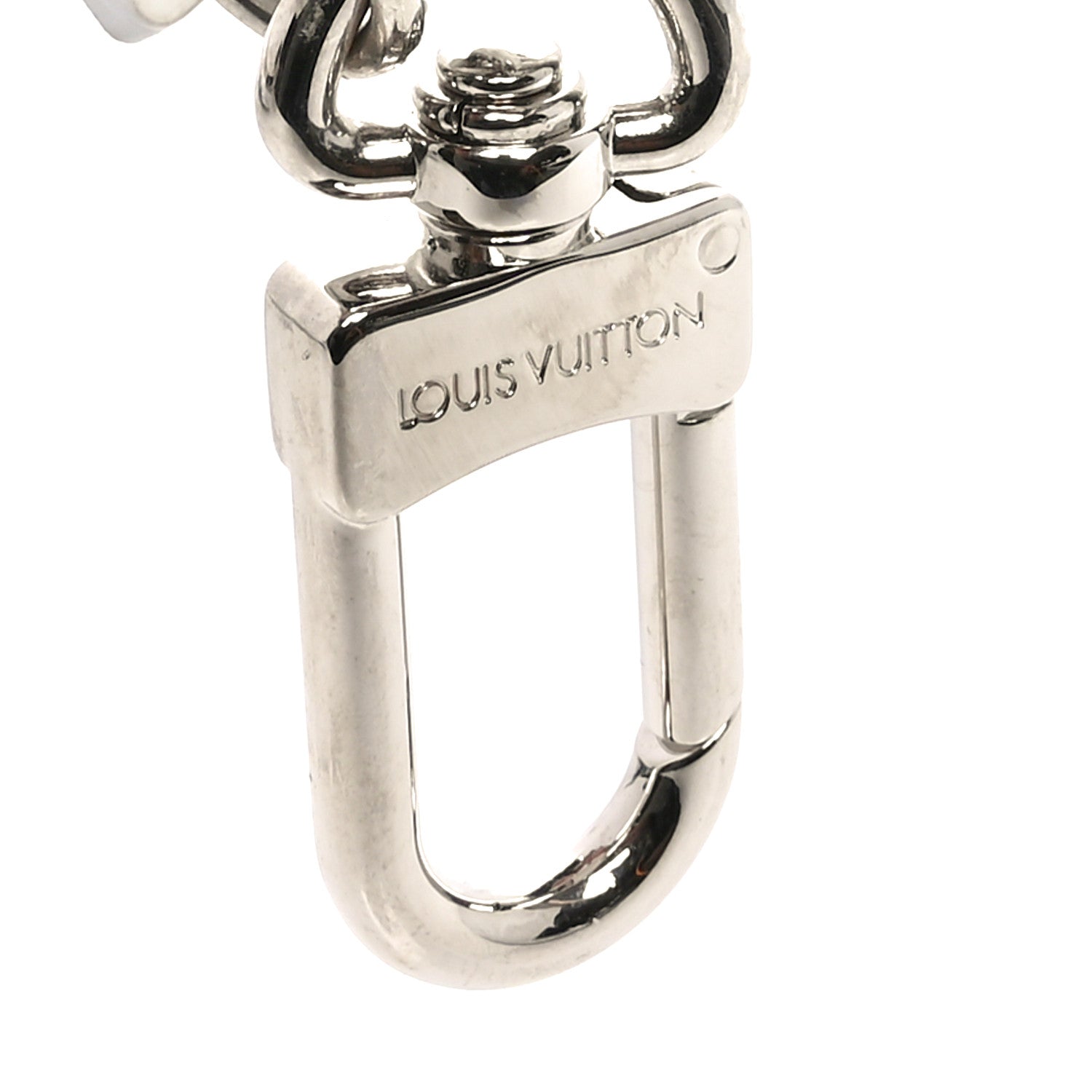 Louis Vuitton Calfskin Monogram Printed LV Fortune Cookie Bag Charm Key Holder Brown 3 of 5
