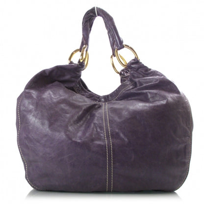 Miu Miu Vitello Leather Vintage Hobo Purple 1 of 12