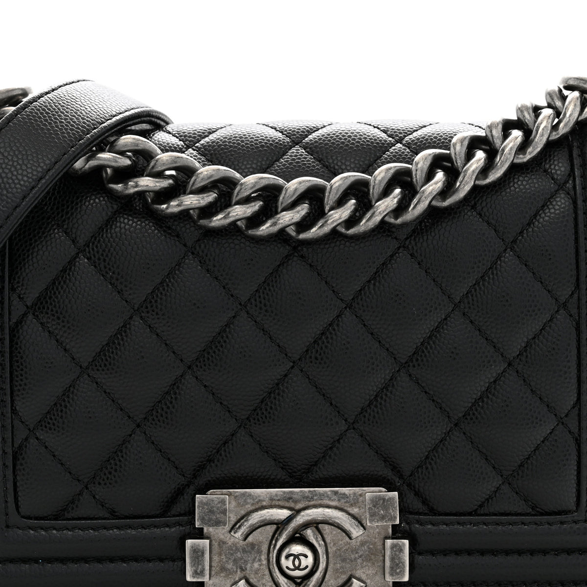 Chanel Caviar Quilted Small Boy Flap Black 8 of 11
