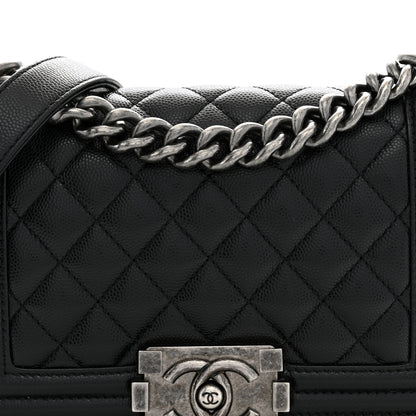 Chanel Caviar Quilted Small Boy Flap Black 8 of 11