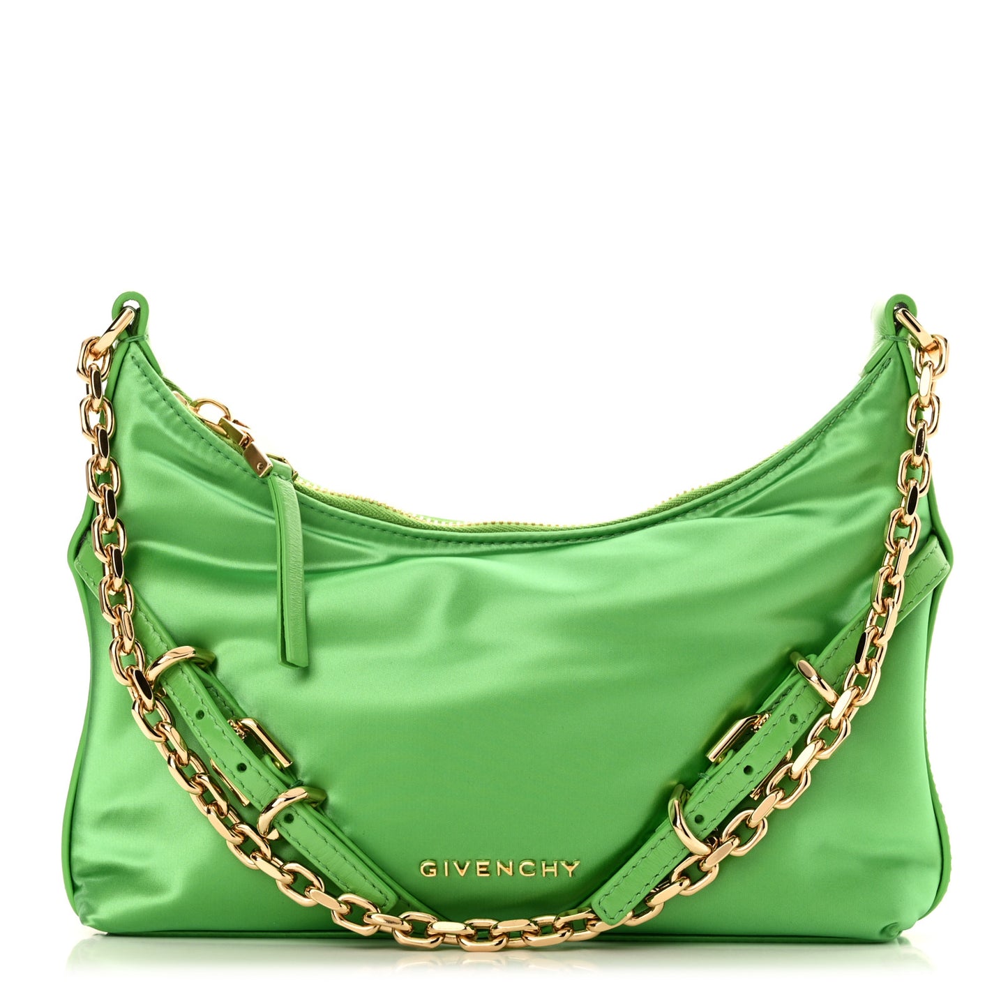 Satin Voyou Party Bag Green