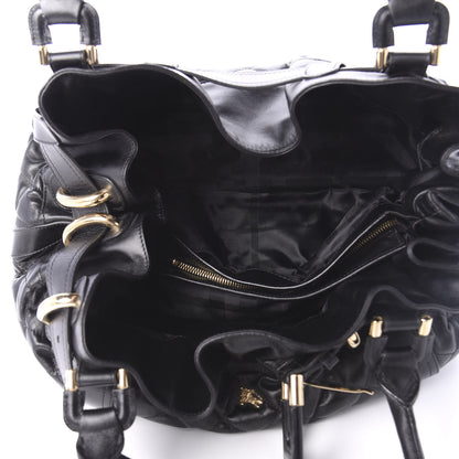Burberry Calfskin Quilted Beaton Satchel Black 5 of 9