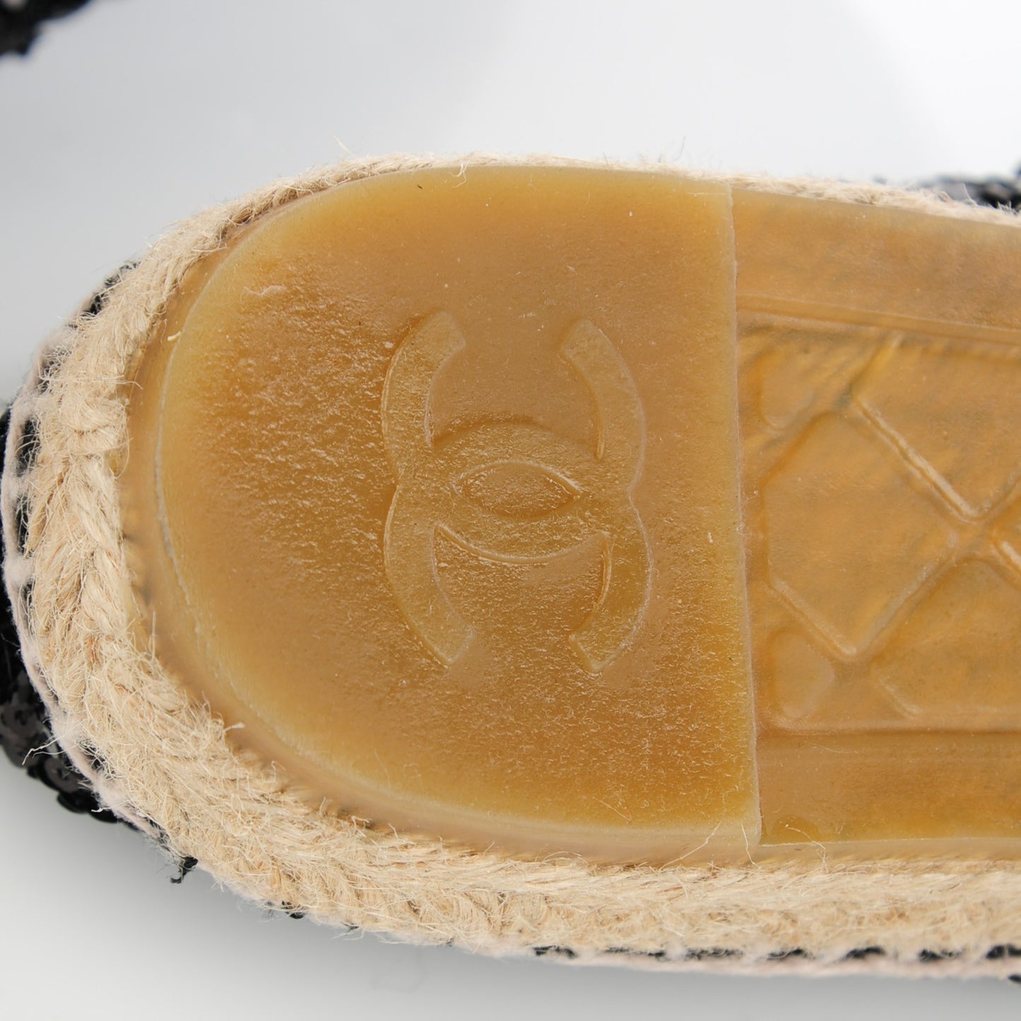 Patent Sequin CC Espadrilles 37 Black