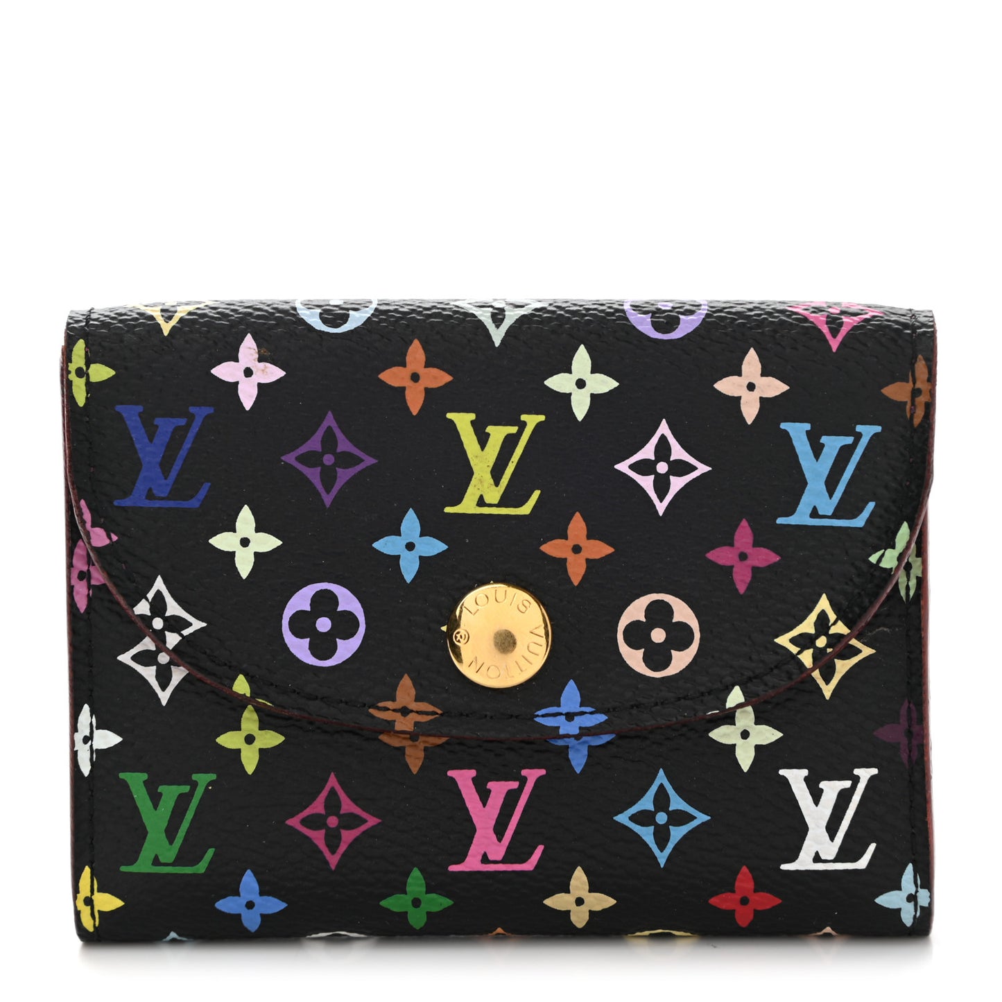 Monogram Multicolor Business Card Holder Black Grenade
