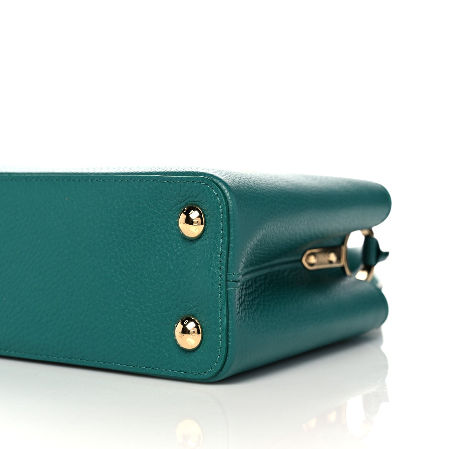 Taurillon Abalone Capucines BB Emerald