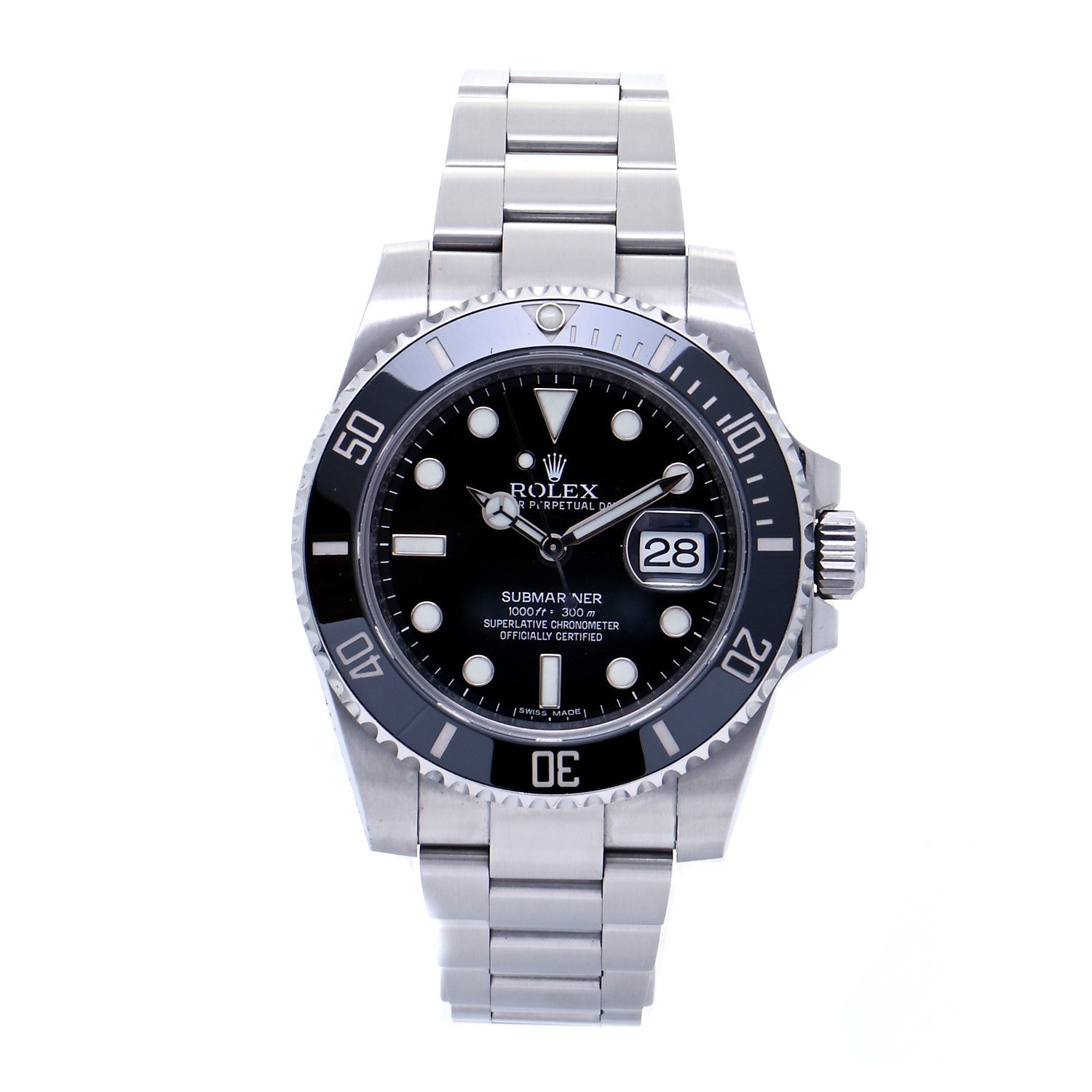 Rolex Stainless Steel 40mm Oyster Perpetual Submariner Date Watch Black 116610LN 1 of 5