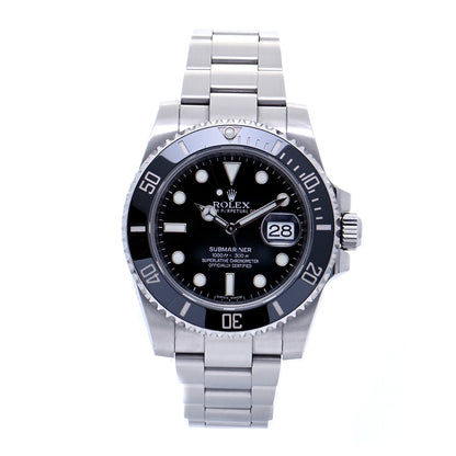 Rolex Stainless Steel 40mm Oyster Perpetual Submariner Date Watch Black 116610LN 1 of 5